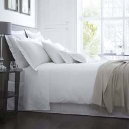 Biarritz 320TC Egyptian Cotton Percale Duvet Cover Collection with Envelope Hem - thumbnail 2