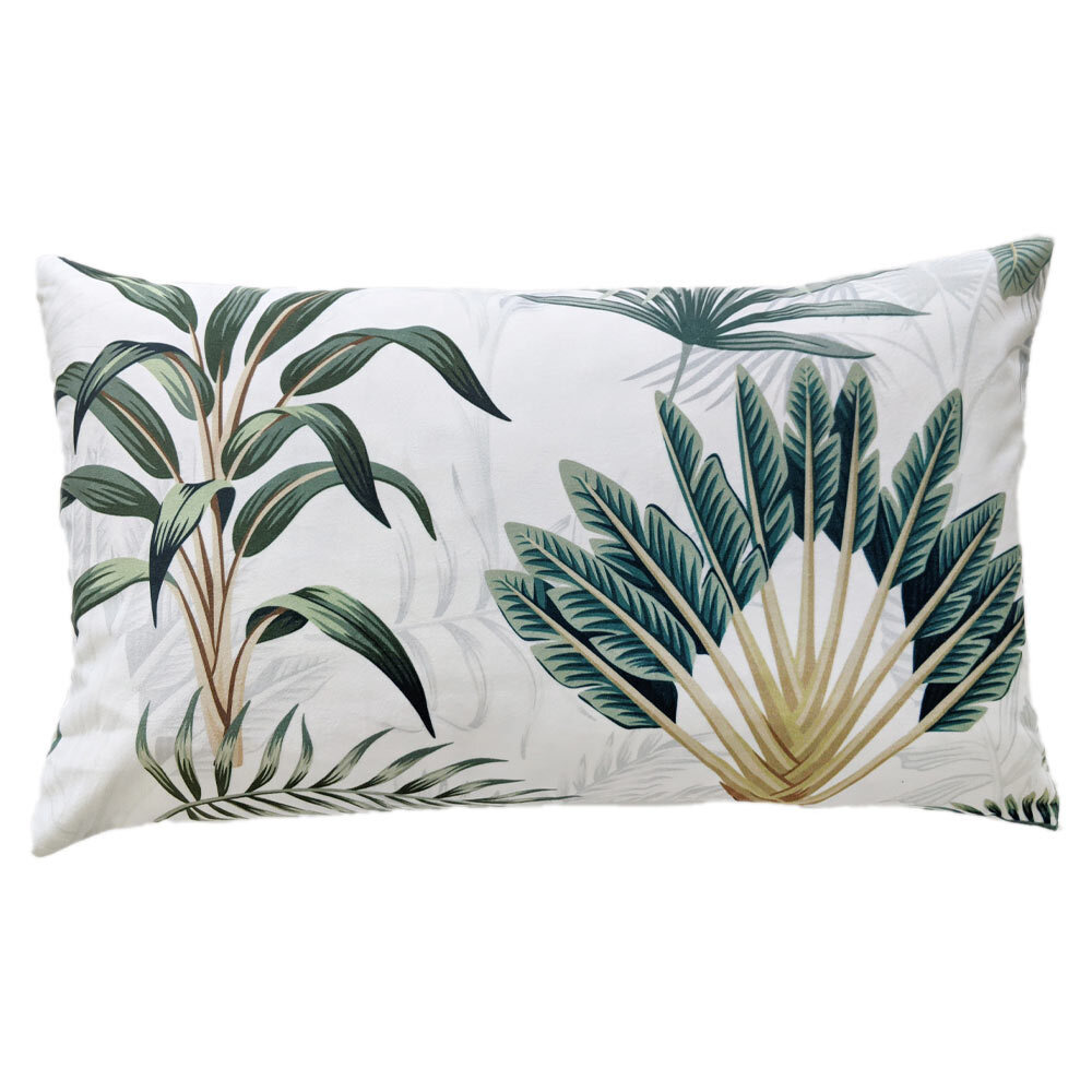 Tranquil Palms Tropical Boudoir Cushion - image 1