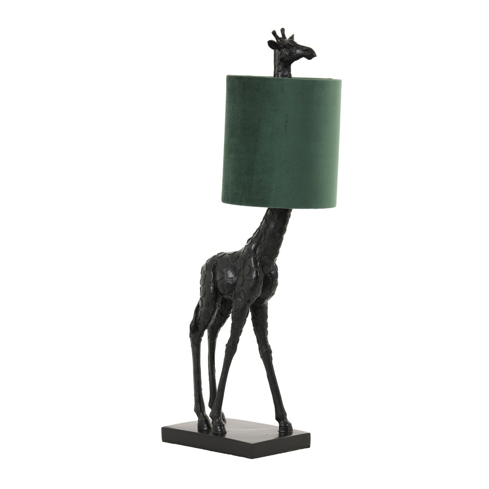 Jeepers Giraffe Black Table Lamp