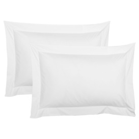 Boutique 400 White Oxford Pillowcases (Super King Pair of Pillowcases)