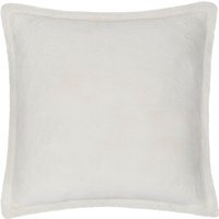 Kallu Faux Fur Cushion - Ecru / Polyester / 55cm
