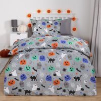 Halloween Duvet Cover Set - Grey - image 1