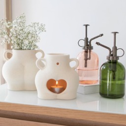 Stylish Minimalist Glass Plant Mister - Pink - thumbnail 2