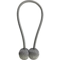 Woven Ball Magnet Holdback - Silver