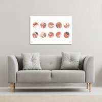 plant and textures in autumn style Canvas Print - Pink / 41cm / 61cm - image 1
