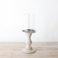 Pillar Candle Holder - Distressed beige