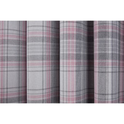 Hatfield Check Blackout Curtains - Blush / 168cm / 183cm - thumbnail 4