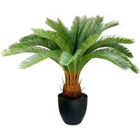 Artificial Deluxe Tropical Cycas Palm Plant - Green