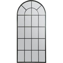 MirrorOutlet Country Arch Large Outdoor Garden Wall Mirror 160 x 75cm - Antique Black - thumbnail 3