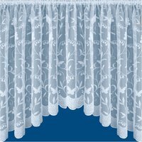 Lace Floral Net Jardiniere with Butterflies - White / 91cm / 381cm