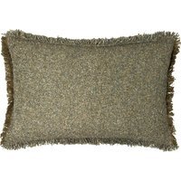 Doze Reversible Fringed Cushion 40 x 60cm - Moss / Polyester - image 1