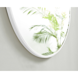 Emma Round White Frame Wall Mirror OLD - White / 100cm - thumbnail 4