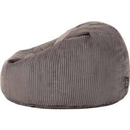 Classic Cord Bean Bag - Grey - thumbnail 4