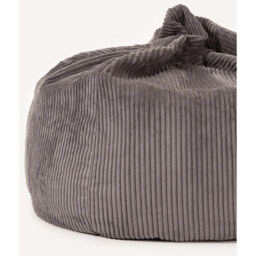 Classic Cord Bean Bag - Grey - thumbnail 3