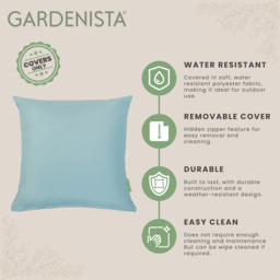 Macaw Print Garden Cushion Cover Outdoor Covers - Vert Green / 1 / Vert Green - thumbnail 3