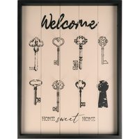 Keys Wall Plaque - Black