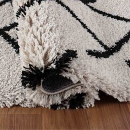 Moroccan Berber Shaggy Rugs Living Room Abstract Design - Stone / 120x170 cm Rectangle - thumbnail 3