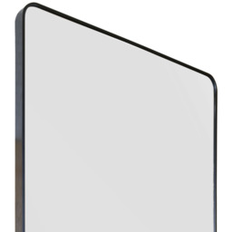 Angulis Black Curved Mirror  - Black - thumbnail 3