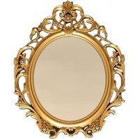 Gold Ornate Antique Vintage Style Dressing Table or Wall Mirror - Gold