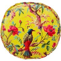 Paradise Round Velvet Cushion - Aracia