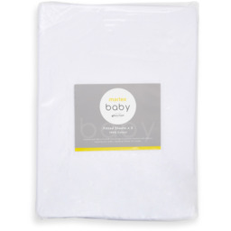 Martex Baby Crib Fitted Sheet White - White - thumbnail 5
