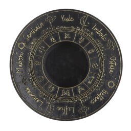 Wheel of the Year Tealight Candle Holder for Sabbats Rituals - White - thumbnail 2