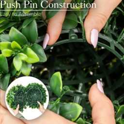 Artificial Laurel Topiary Balls Set of 2 - Green - thumbnail 5