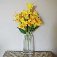 Artificial Lily Stem - Yellow