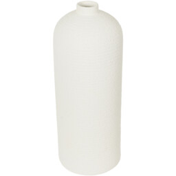 Harper Tall Textured Vase - White - thumbnail 2