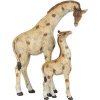 Stand Tall Mother and Baby Giraffe Ornament - Brown - thumbnail 1