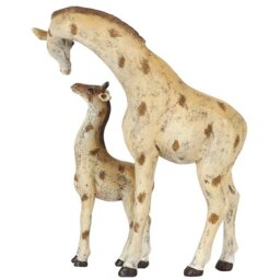 Stand Tall Mother and Baby Giraffe Ornament - Brown - thumbnail 2