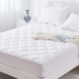 Extra Deep Quilted Mattress Protector - White / Single - thumbnail 3