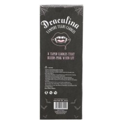 Set of 4 Vampire Tears Taper Candles for Gothic Decor Gifts - Black - thumbnail 2