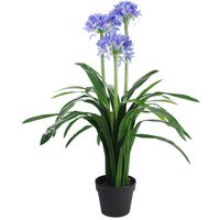 Premium Artificial Agapanthus Pot Blue - Blue