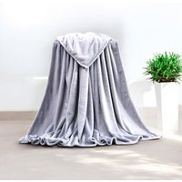 Matris Home Fleece Mink Blanket Throw - Silver