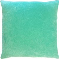 Tanda Velvet Cushion - Mint-Pink / Polyester