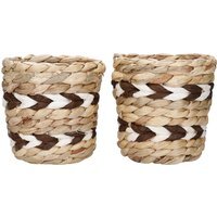 KitchenCraft Planters x2 - Brown