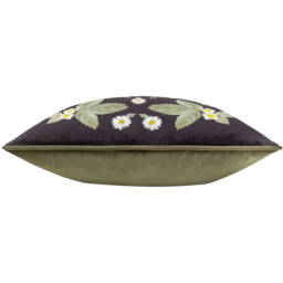 Braywick Printed Velvet Cushion - Mirror / 80 Feather 20 Polyester - thumbnail 3
