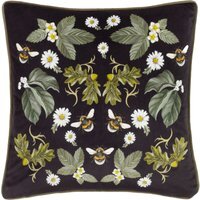 Braywick Printed Velvet Cushion - Mirror / 80 Feather 20 Polyester - thumbnail 1
