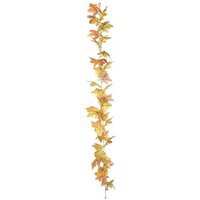 Artificial Autumn Maple Garland - Orange/Yellow