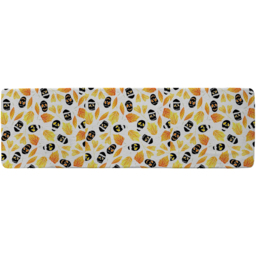 Autumn Leaves  Halloween Skulls Runner Rug - Yellow - thumbnail 2