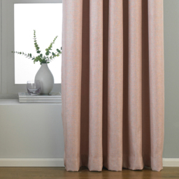 Set of 2 Atlantic Twill Woven Room Darkening Eyelet Curtains - Blush / 183cm / 168cm - thumbnail 2