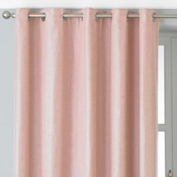 Set of 2 Atlantic Twill Woven Room Darkening Eyelet Curtains - Blush / 183cm / 168cm - thumbnail 3