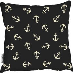 Anchors black Outdoor Cushion - Black / 60cm - thumbnail 2