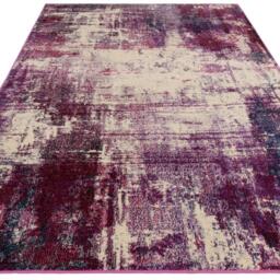 Viva Distressed Magenta  Cream Rug - Purple / 230cm - thumbnail 4