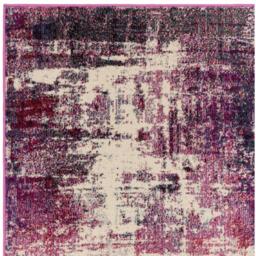 Viva Distressed Magenta  Cream Rug - Purple / 230cm - thumbnail 5