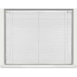 25mm Plastic Venetian Blind - White / 210cm / 75cm - thumbnail 2