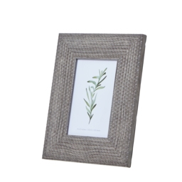 Woven Elegance 4X6 Photo Frame - Grey - thumbnail 3
