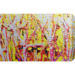 French River Thames and Red Branches Graphic Art on Canvas - Yellow / 152cm - thumbnail 2
