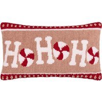 Candy Ho Ho Ho Tufted Feather Cushion 50 x 30cm - Pink/Red - image 1
